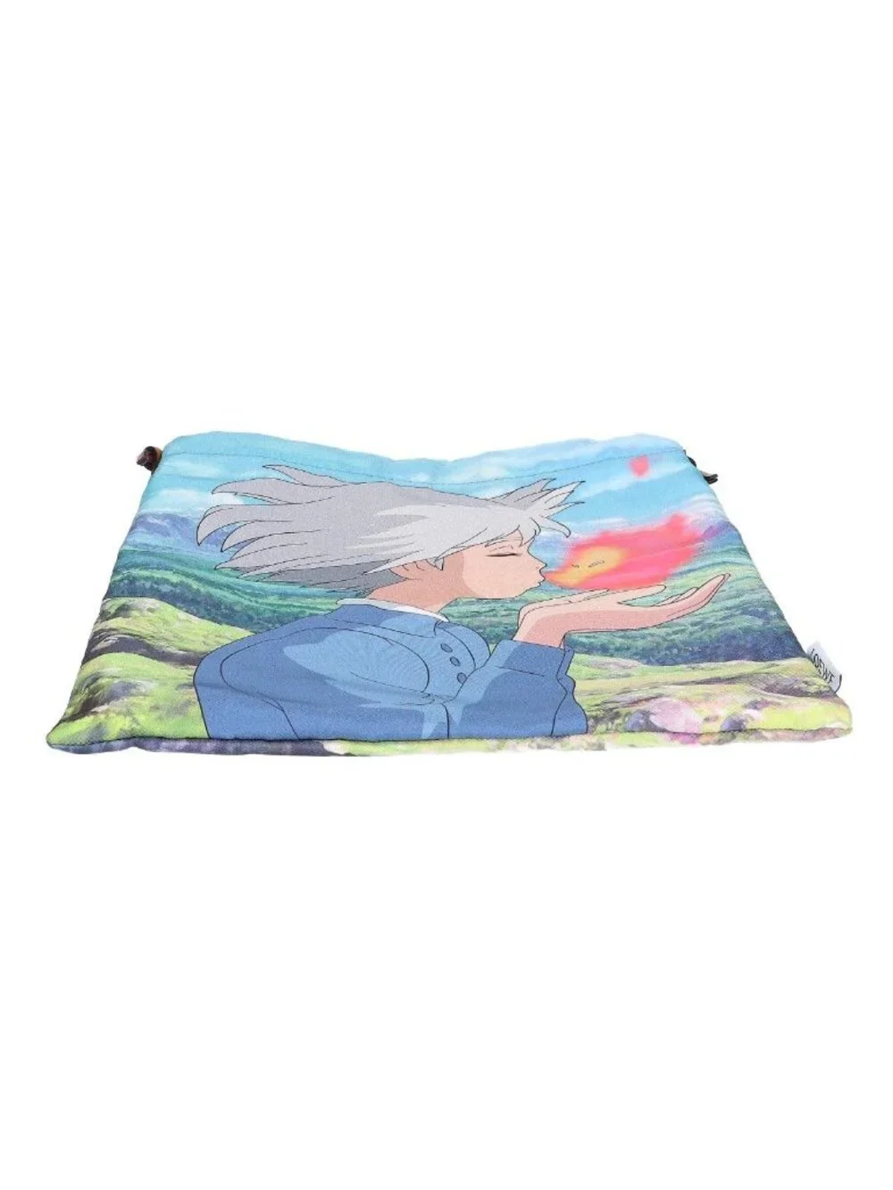 Loewe x Howl's Moving Castle Sophie and Calcifer Drawstring Pouch Blue